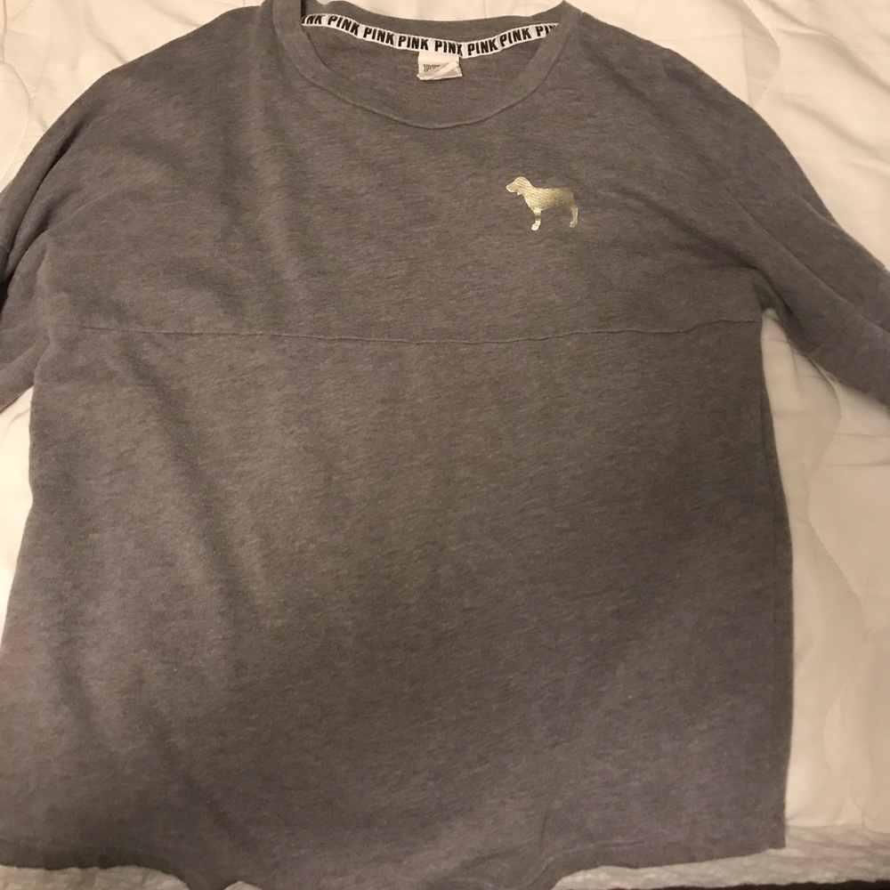 Pink grey long sleeve size XS